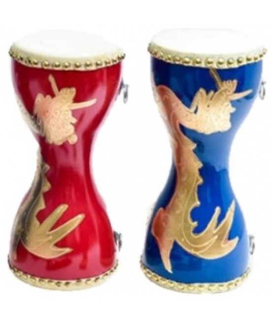 14CM 龍圖案 牛皮胸鼓 曲漾腰鼓 兒童腰鼓